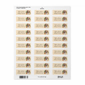 Bulldog Hond Retouradres Label (Full Sheet)