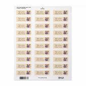 Bulldog Hond Retouradres Label (Full Sheet)