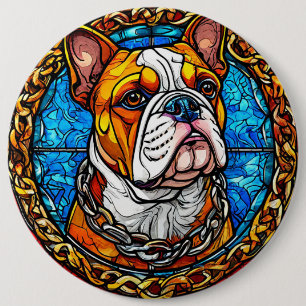 Bulldog Hond Voor Huisdierliefhebbers Cadeau Ronde Button 6,0 Cm