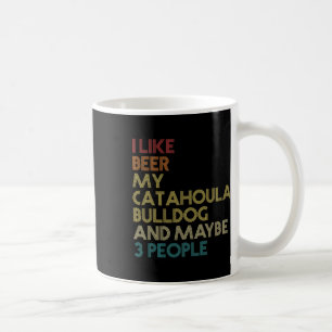 Bulldog Hondeneigenaar Bierliefhebber Quote Retro Koffiemok