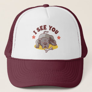 Bulldog ik zie je trucker pet