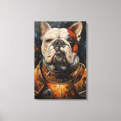 Bulldog In Armor Canvas Afdruk (Voorkant)
