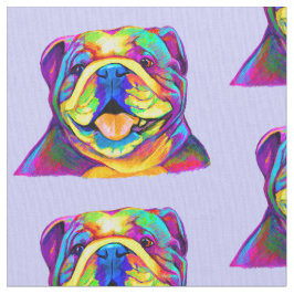Bulldog in Colors Stof