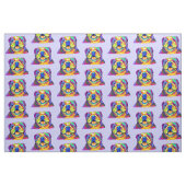 Bulldog in Colors Stof (Fat Quarter)