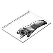 Bulldog in de marge notitieboek (Linkerzijde)