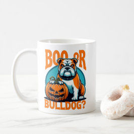 Bulldog in de Pop Art Styls Halloween Koffiemok