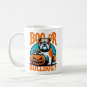 Bulldog in de Pop Art Styls Halloween Koffiemok (Links)