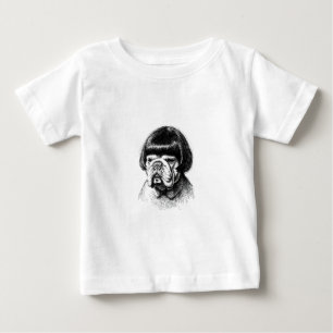 Bulldog in een pruik (Stijl 1) Fijne Kunst