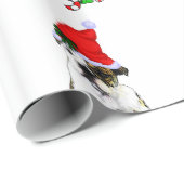 Bulldog in Santa Hat Kerstmis Cadeaupapier (Rol Hoek)