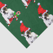 Bulldog in Santa Hat Kerstmis Tissuepapier (Detail)