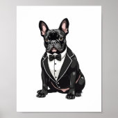 Bulldog in Tuxedo Poster (Voorkant)