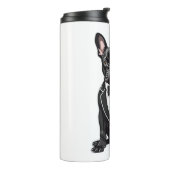 Bulldog in Tuxedo Thermosbeker (Gedraaid links)