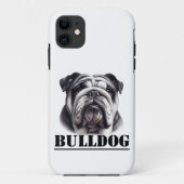 Bulldog in zwart & wit Case-Mate iPhone case (Achterkant)