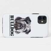 Bulldog in zwart & wit Case-Mate iPhone case (Achterkant (horizontaal))