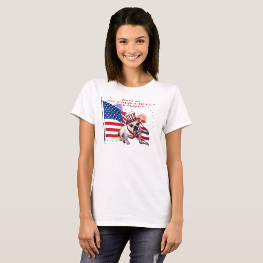 Bulldog - Independence Day Celebration T-shirt (Voorkant volledig)
