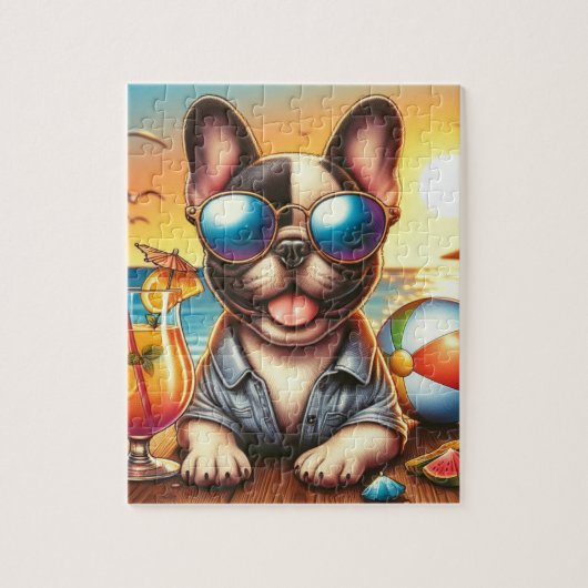 Bulldog Jigzaag Puzzle Legpuzzel (Verticaal)