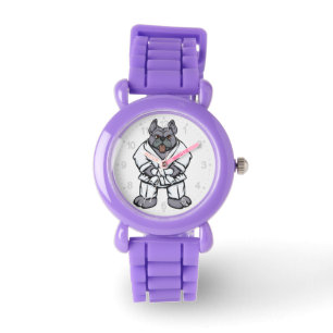 Bulldog jiu jitsu   achtergrondkleur kiezen horloge