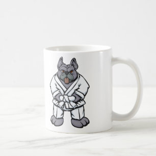 Bulldog jiu jitsu   achtergrondkleur kiezen koffiemok