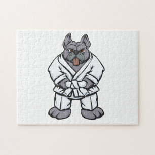 Bulldog jiu jitsu   achtergrondkleur kiezen legpuzzel