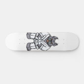 Bulldog jiu jitsu | achtergrondkleur kiezen persoonlijk skateboard (Horizontaal)