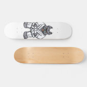 Bulldog jiu jitsu | achtergrondkleur kiezen persoonlijk skateboard (Horizontaal)