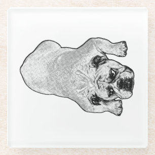 Bulldog Kalme Tafel Coaster Glazen Onderzetter