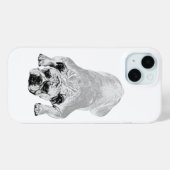 Bulldog Kalmerende Winterstemming Case-Mate iPhone Case (Achterkant (horizontaal))