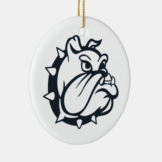 Bulldog Keramisch Ornament (Rechts)
