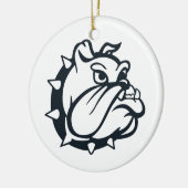 Bulldog Keramisch Ornament (Links)
