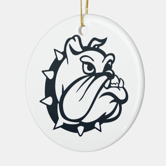Bulldog Keramisch Ornament (Links)