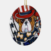 Bulldog Keramisch Ornament (Rechts)