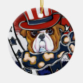 Bulldog Keramisch Ornament (Voorkant)