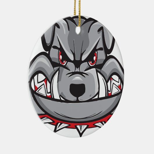 bulldog keramisch ornament (Rechts)