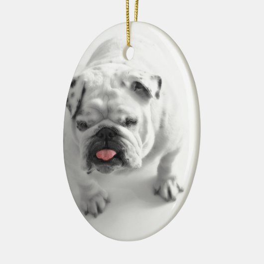  Bulldog Keramisch Ornament (Links)