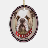Bulldog Keramisch Ornament (Rechts)