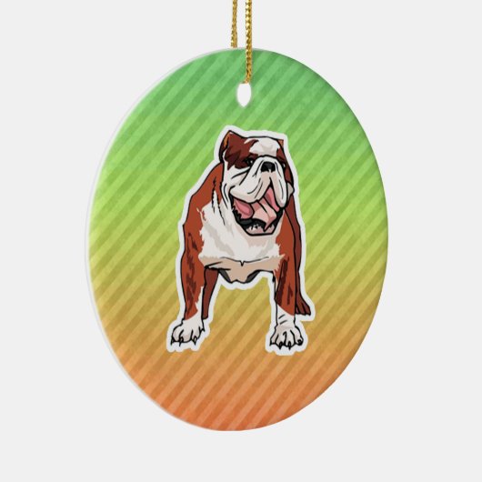 Bulldog Keramisch Ornament (Rechts)