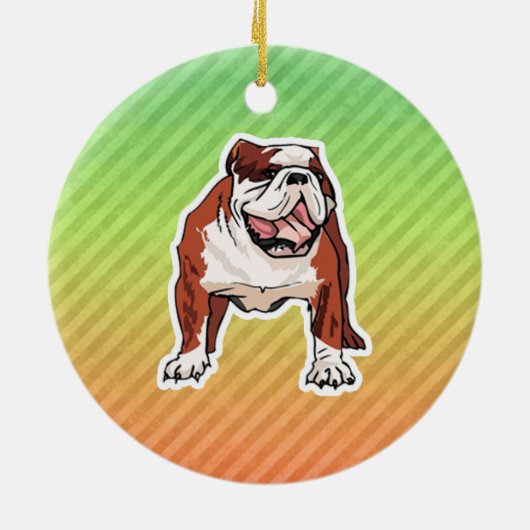 Bulldog Keramisch Ornament (Achterkant)