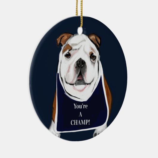 BULLDOG KERAMISCH ORNAMENT (Rechts)