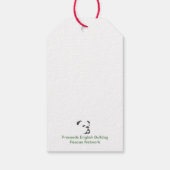 Bulldog Kerst Label Cadeaulabel (Achterkant)