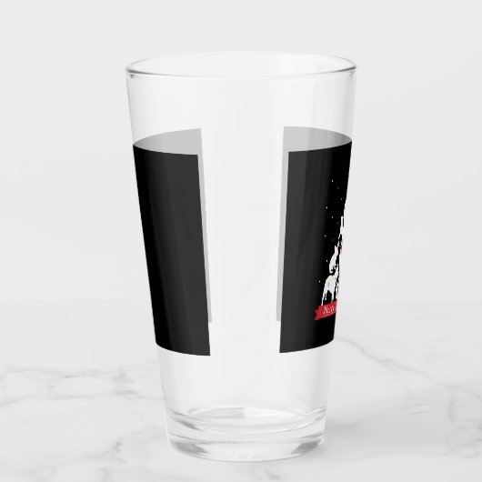 Bulldog kerstboom glas (Rechts)