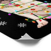 Bulldog Kerstboom Licht Pyjama Hond X-mas Match Poster (Hoek)