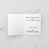 Bulldog Kerstborstel schilderen kunstwerk Kaart (Binnen)