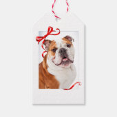 Bulldog Kerstcadeau Tags Cadeaulabel (Voorkant)
