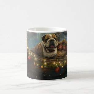 Bulldog Kerstfeest reis Koffiemok