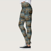 Bulldog Kerstfeest reis Leggings (Links)