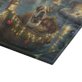 Bulldog Kerstfeest reis Snijplank (Hoek)