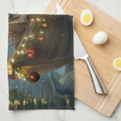 Bulldog Kerstfeest reis Theedoek (Quarter Fold)