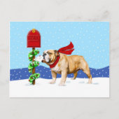 Bulldog kerstfeestay Mail Feestdagenkaart (Voorkant)