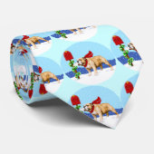 Bulldog kerstfeestay Mail Stropdas (Opgerold)