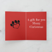 bulldog kerstkaart feestdagen kaart (Binnen)